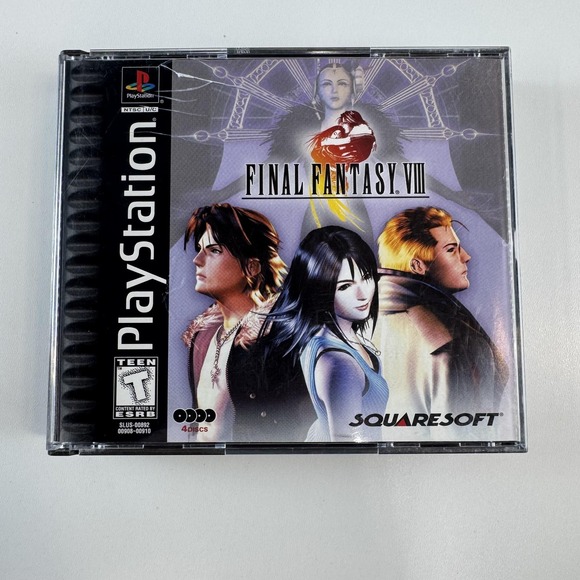 Other - Final Fantasy VIII Sony PlayStation PS1 Black Label 4-Disc Set CIB Squaresoft
